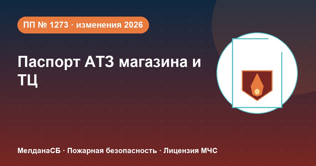 Паспорт безопасности магазина и ТЦ по ПП № 1273: изменения 2026 года в Рязани